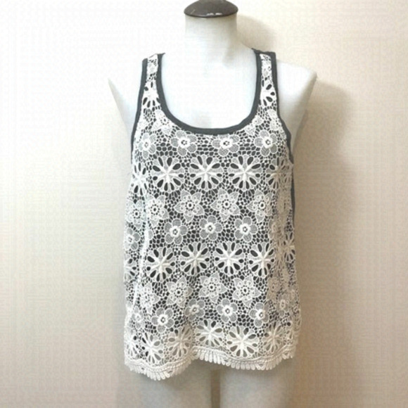 Jersey crochet tank top - Picture 1 of 5